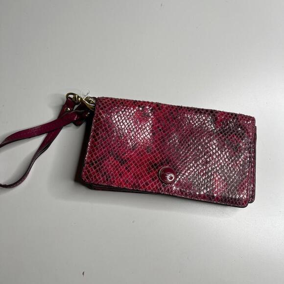 Coach F24884 Signature Stripe Python 2-Way Satchel & Matching Wallet Khaki Magen - Picture 11 of 15